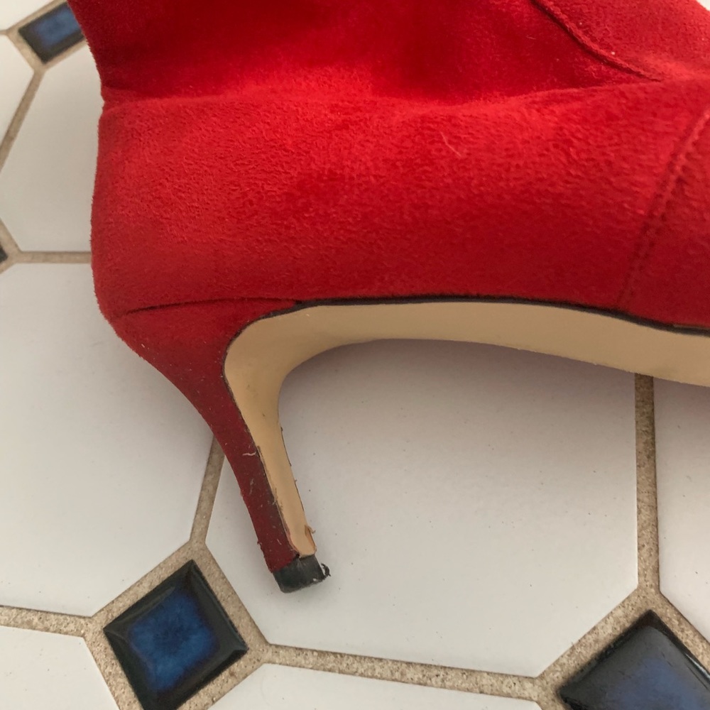 Red long booties - Picture 10 of 12